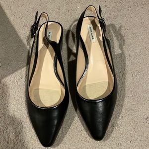 Alex Marie Black Slingback Heels